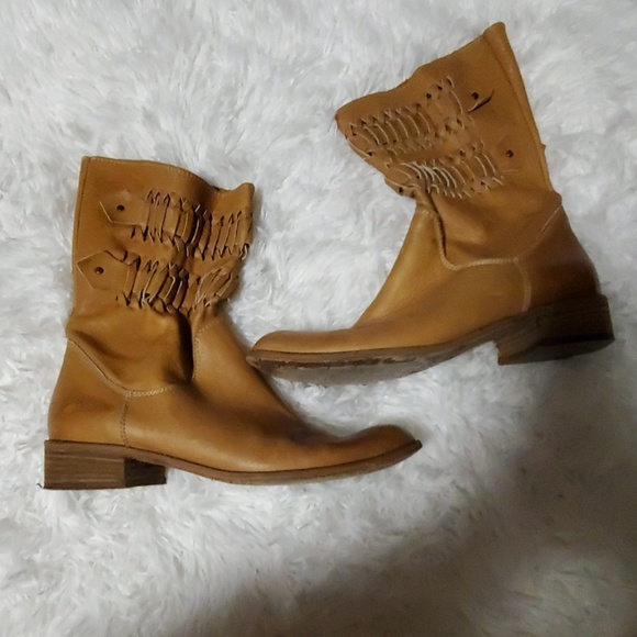 VERO CUOIO SIZE 38 MADE IN ITALY BOOTS - Picture 1 of 5